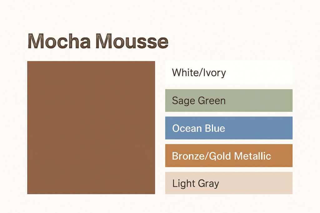 2025 올해의 컬러, Mocha Mousse 적용 아이디어