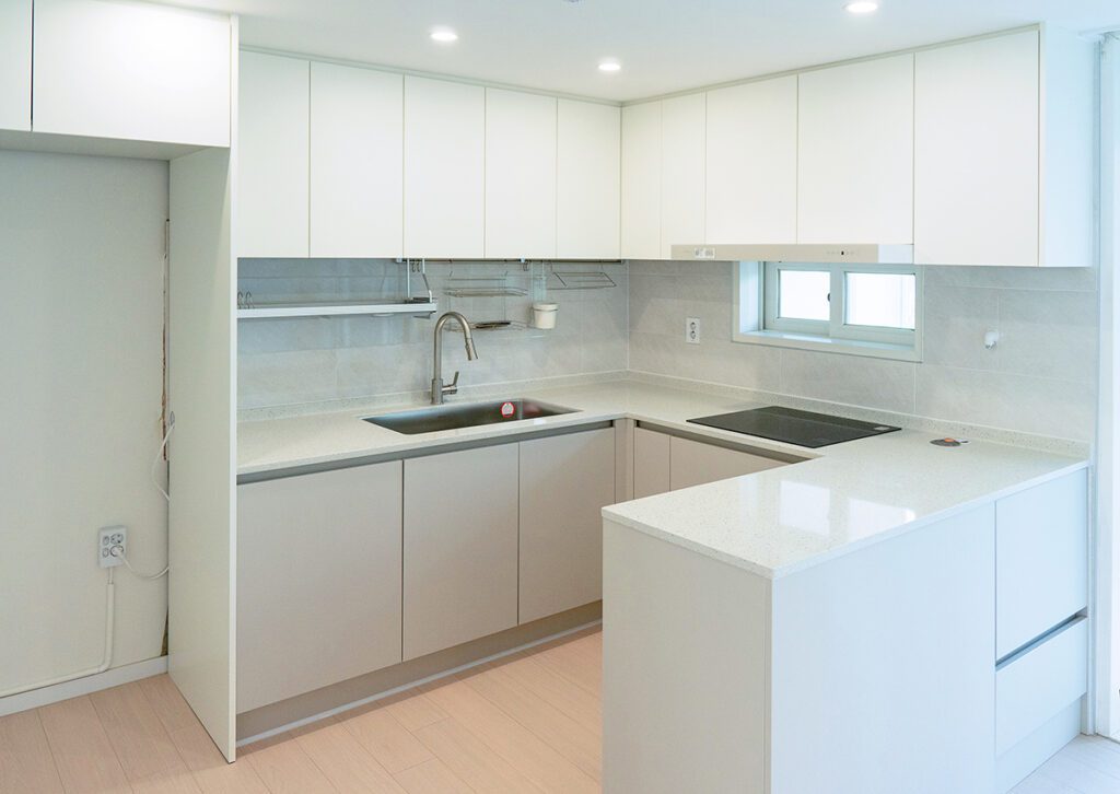 정자동 연꽃마을풍림 아파트 37py 123.01㎡ 싱크대 시공