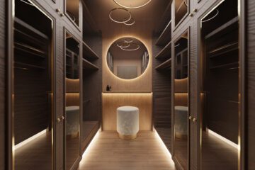 작은 공간을 넓게 쓰는 드레스룸 디자인