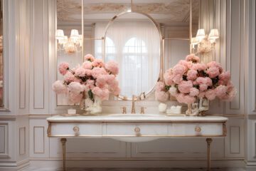 욕실에서 가장 많이 서 있는 자리